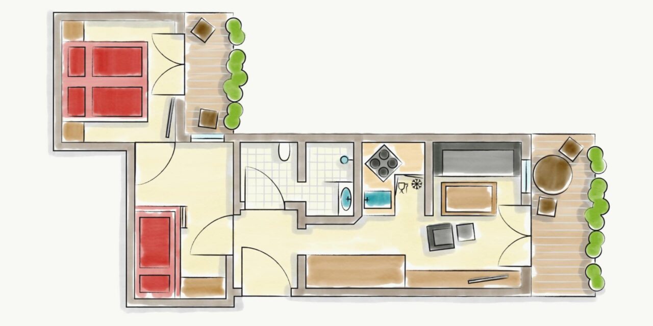 Grundriss Ferienwohnung 8